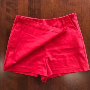 Zara Shorts - Zara red envelope skort Zara Shorts - Zara red envelope skort